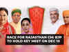 Suspense over new Rajasthan CM likely to end soon; BJP to hold key meet on Dec 10