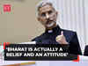 EAM S Jaishankar on row over India-Bharat name: 'Bharat is actually a belief and an attitude'