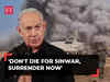 Israeli PM Netanyahu to Hamas fighters: 'Don't die for Sinwar, surrender now'
