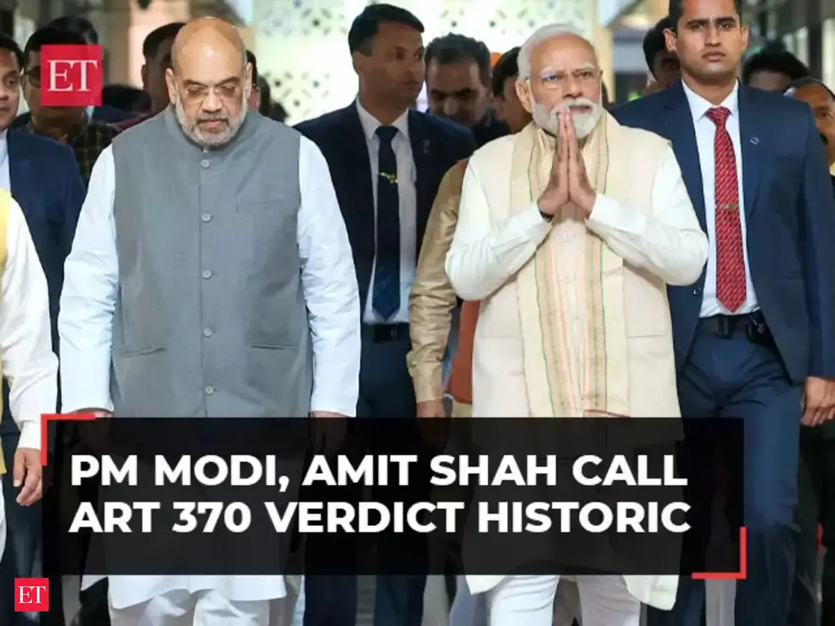 pm modi: Article 370: PM Modi, Amit Shah call SC verdict historic, say ...