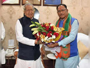 **EDS: IMAGE VIA @BJP4CGState** Raipur: Chhattisgarh Governor Biswabhusan Harich...