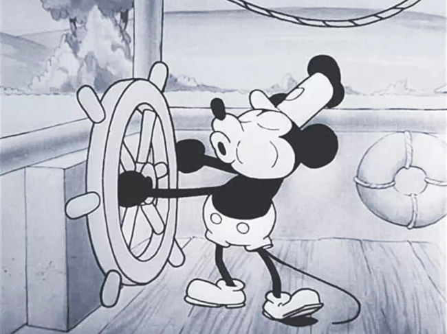 The earliest version of Mickey Mouse, debuting in the 1928 short film 'Steamboat Willie,' is set to enter the public domain in 2024.?