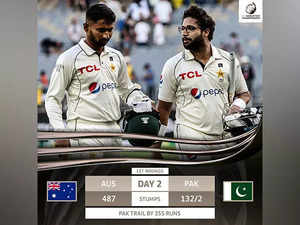 1st Test: Pakistan's top order offers resistance; visitors trail by 355 runs against Aus (Stumps, Day 2)