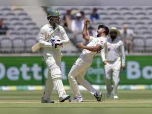 Pakistan trails Australia by 355 runs in 1st test after Day 2. Jamal takes 6 wickets on debut