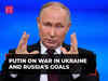 Putin provides details of the Ukraine war, Russia's goals and relations with USA and European Union