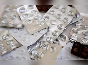 Used blister packets that contained medicines, tablets and pills are seen, in this picture illustration