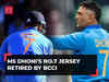 MS Dhoni's iconic number 7 jersey retired by BCCI to honour his contribution to Indian cricket