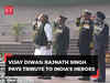 Vijay Diwas: Rajnath Singh, top officials of Tri-services lay wreath at National War Memorial