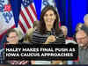 US: Nikki Haley makes final push as Iowa caucus approaches