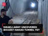 Gaza war: Israeli army says it uncovered biggest Hamas tunnel yet