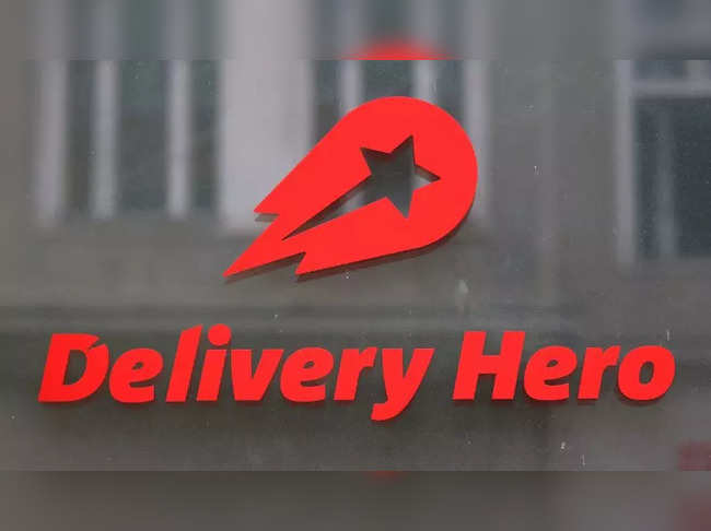 FILE PHOTO: The Delivery Hero's logo is pictured at its headquarters in Berlin