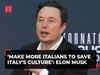 Elon Musk in Rome urges Italians to ‘Make More Babies’ to save Italy's culture