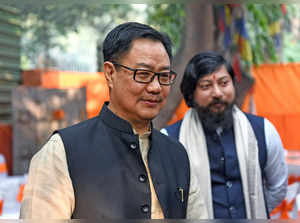 New Delhi, Dec 12 (ANI): Union Minister of Earth Sciences Kiren Rijiju and Union...