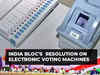 INDIA bloc questions EVM; submits memorandum to Election Commission