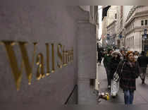 Wall Street sign outside New York Stock Exchange