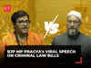 Pragya Thakur vs Owaisi on Criminal Law Bill: Both clash over 'state support' for terror