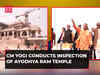 CM Yogi Adityanath conducts inspection of Ayodhya Ram Temple ahead of consecration ceremony