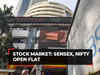 Sensex, Nifty trade flat; Allcargo Logistics rallies 9%