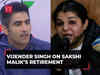 Boxer turned-politician Vijender Singh's reaction after Sakshi Malik hangs up her wrestling boots