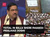 Total 19 bills were passed in Parliament in winter session: Pralhad Joshi