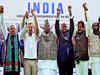 INDIA bloc protests against suspension of 146 MPs; moves on to begin seat-sharing talks