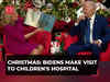 President Bidens make traditional pre-Christmas visit to children's hospital, watch!