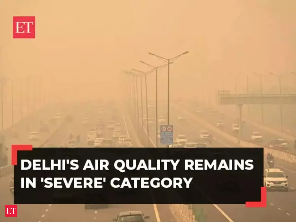 delhi air pollution: Delhi's air quality remains in 'severe' category ...