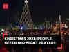 Christmas 2023: People offer mid-night prayers across country, watch!