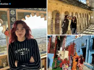 Pop diva Dua Lipa wows fans with colourful photos of her vacation in Rajasthan:Image