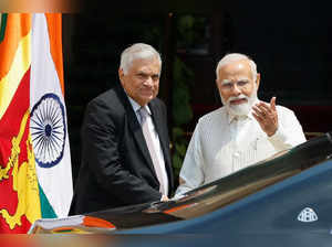 Sri Lanka's President Wickremesinghe meets India's PM Modi, in New Delhi