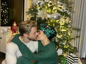 Derek Hough and Hayley Erbert mark special Christmas after emergency surgery