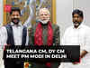 Telangana CM Revanth Reddy, Dy CM Bhatti Vikramarka Mallu meet PM Modi in Delhi