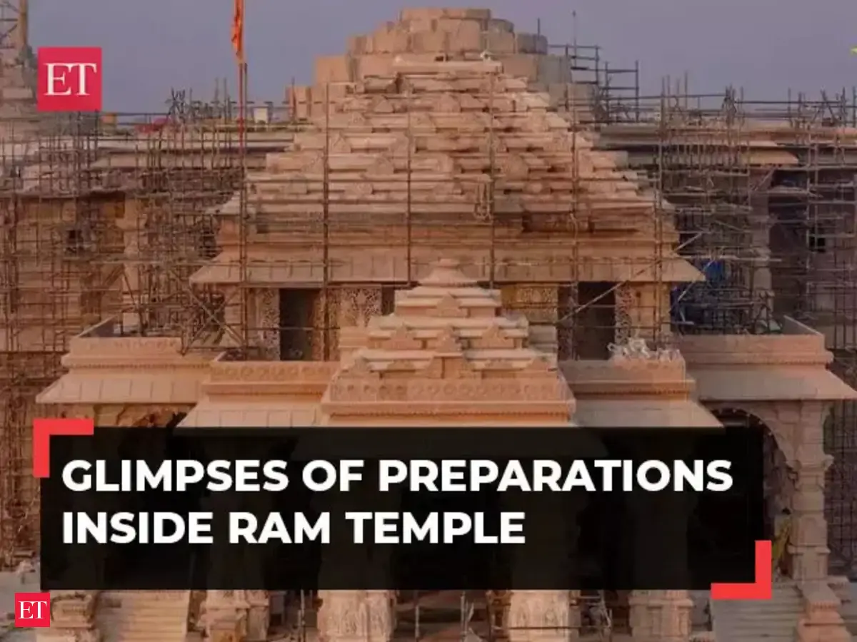 Ram Mandir: Ayodhya Ram Mandir: Glimpses of preparations ahead of the ...