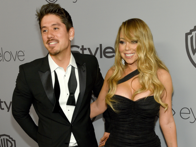 Mariah Carey (Right) and Bryan Tanaka