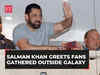 Salman Khan birthday: Bollywood’s ‘Bhaijaan’ greets fans gathered outside his Galaxy apartment