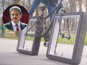 "I Have Only ONE Question," Anand Mahindra wants to ask one question to square-wheeled cyclist