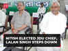 Bihar CM Nitish Kumar elected JDU President after Lalan Singh steps down ahead of LS Elections 2024