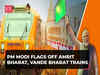 PM Modi flags off new Amrit Bharat, Vande Bharat trains from Ayodhya Dham Junction