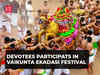 Tamil Nadu: Devotees participats in Vaikunta Ekadasi festival at Srirangam temple in Trichy, watch!