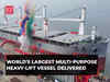 World's Largest Multi-purpose Heavy-Lift Vessel Delivered, watch!