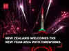 New Zealand's Auckland welcomes the new year 2024 with fireworks