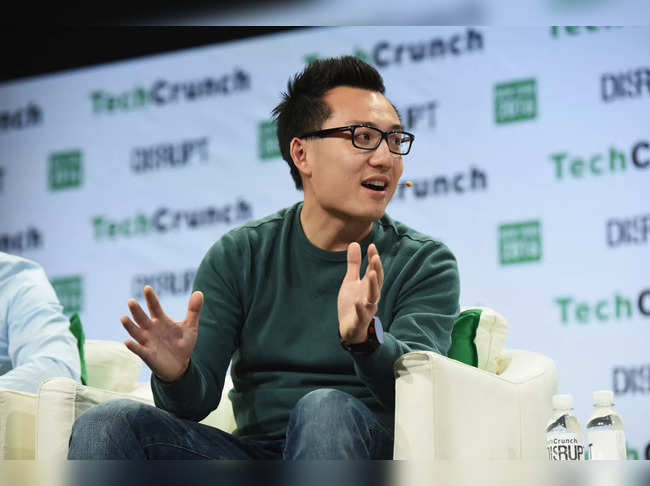 Co-founder and CEO of DoorDash Tony Xu speaks onstage during TechCrunch Disrupt NY 2016 at Brooklyn Cruise Terminal on May 11, 2016 in New York City.