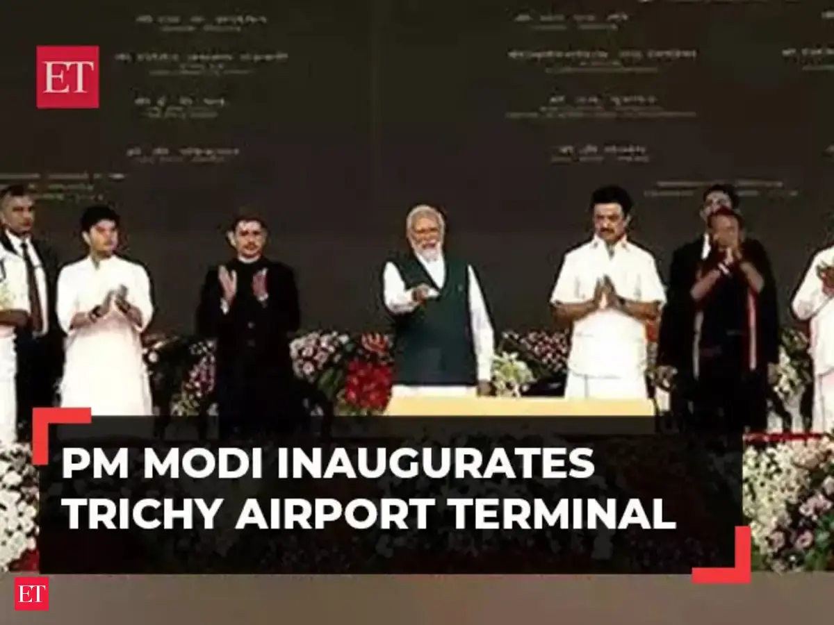 Trichy Airport terminal: PM Modi inaugurates Trichy Airport terminal ...
