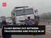 Hit-and-Run Law: Clash erupts between Truck Drivers and Police in UP's Mainpuri