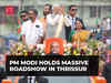 Modi in Kerala: PM holds massive roadshow in Thrissur; women shower flower petals