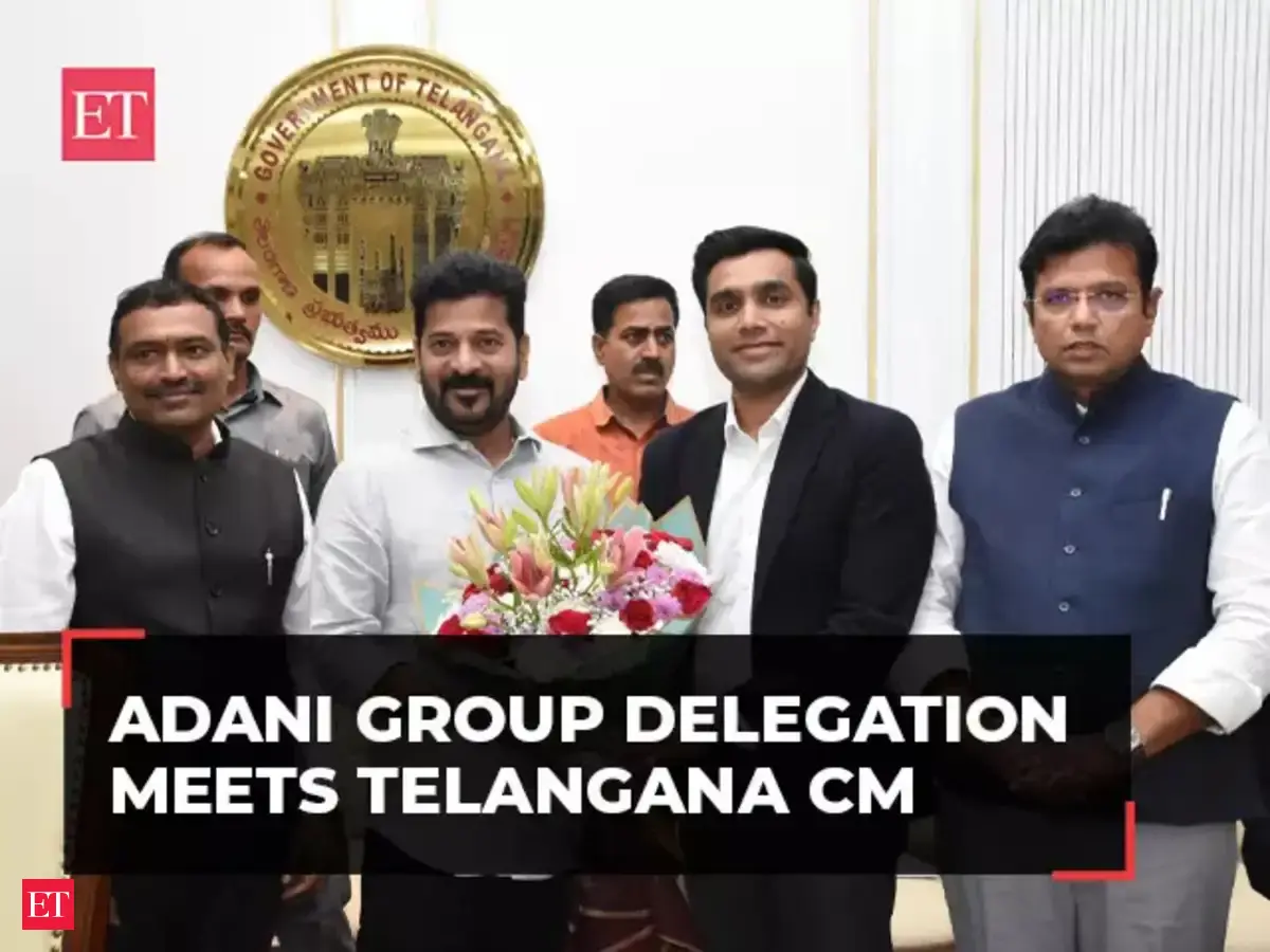 Adani Group delegation meets Telangana CM Revanth Reddy amid Congress ...