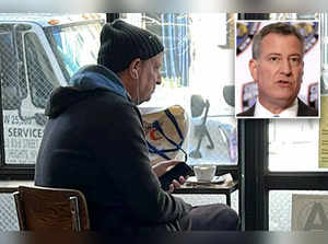 Bill de Blasio: Former New York mayor spotted looking ‘lonely, cold and homeless' at coffee shop
