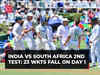 SA vs IND 2nd Test: India all out for 153 in first innings in reply to South Africa's 55 on Day 1