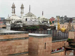 Varanasi: Gyanvapi Mosque, in Varanasi. The survey by the  Archaeological Survey...