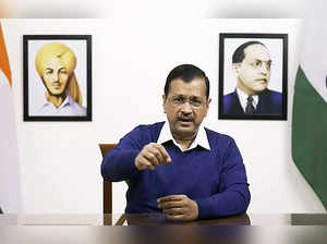 **EDS: VIDEO GRAB VIA @AamAadmiParty** New Delhi: Delhi Chief Minister Arvind Ke...